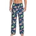 thumbnail image 1 of Balery Dinosaur Pantalones de pijama para hombre, pijama ultraligero, pantalón de descanso-Medium, 1 of 6