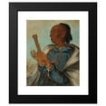 thumbnail image 2 of George Catlin 12x14 Black Modern Framed Museum Art Print Titled - Ah-Ton-We-Tuck, Cock Turkey, Repeating His Prayer (1830), 2 of 5