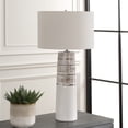 thumbnail image 2 of Uttermost Haven White Glaze Table Lamp, 2 of 12