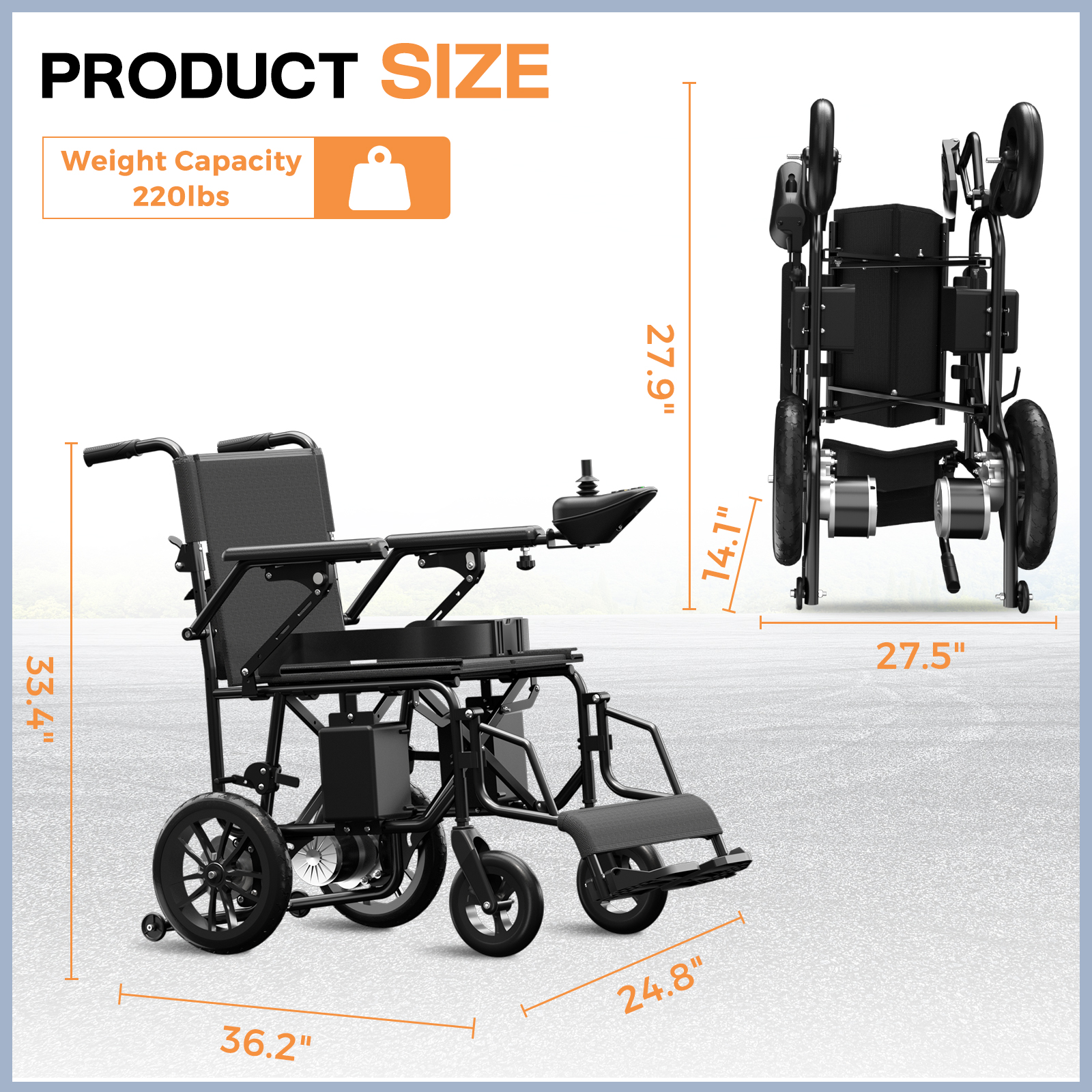 Electric Wheelchair For Adults, Adult Foldable Intelligent Electric Wheelchairs: Long Travel Range with 360° Maneuverability Control Joystick for Maximum Convenience, Rolling Walkers For Seniors