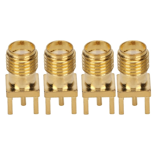 RF Coaxial Cable Adapter, 50 Ohm Impedance Coax Line Connector Set Wide