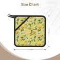 thumbnail image 2 of 2PCS Pot Holders for Kitchen - Heat Resistant Silicone Pot Holders with Hanging Loop, Cute Lemon Purple Flowers Non Slip Oven Hot Pads, Potholders for Decor Baking Cooking Kitchen, 2 of 6