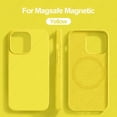 thumbnail image 3 of Luxury Liquid Silicone Magnetic Case For iPhone 15 14 13 12 11 Pro Max Plus Cases For Magsafe Shockproof Soft Cover, 3 of 5