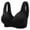 #7-Black, variant on Pntutb Women's Plus Size Bra,Casual Sexy Lace Front Button Shaping Cup Shoulder Strap Underwire Bra