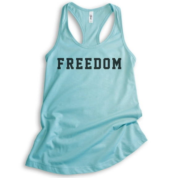 Freedom Tank Top, Ladies Racerback Tank Top, Patriotic Tank, Patriot Tank, Cancun, XX-Large