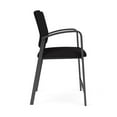 thumbnail image 5 of Pemberly Row Chaise de Réception en Acier de 24,5 Pouces en Charbon et Noir, 5 of 5