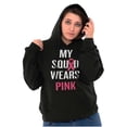 thumbnail image 5 of Breast Cancer BCA My Squad Wears Pink Hoodie Sweatshirt Women Brisco Brands S, 5 of 6