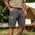 thumbnail image 5 of Trgacdwlo Mens Shorts Cargo Lightweight Mens Shorts Athletic Running Workout Quick Dry Elastic Waist Casual Shorts for Men with Pocket, 5 of 8