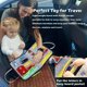 thumbnail image 4 of Tablero ocupado para niños pequeños, tablero sensorial para habilidades motoras finas, juguetes Montessori actividades para niños pequeños para viajes, coche (gris), 4 of 5