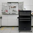 thumbnail image 2 of 8-Drawer Rolling Tool Chest, 2-in-1 Tool Box with Wheels Metal Tool Chest Cabinet for Garage, Workshop, Black, 2 of 7