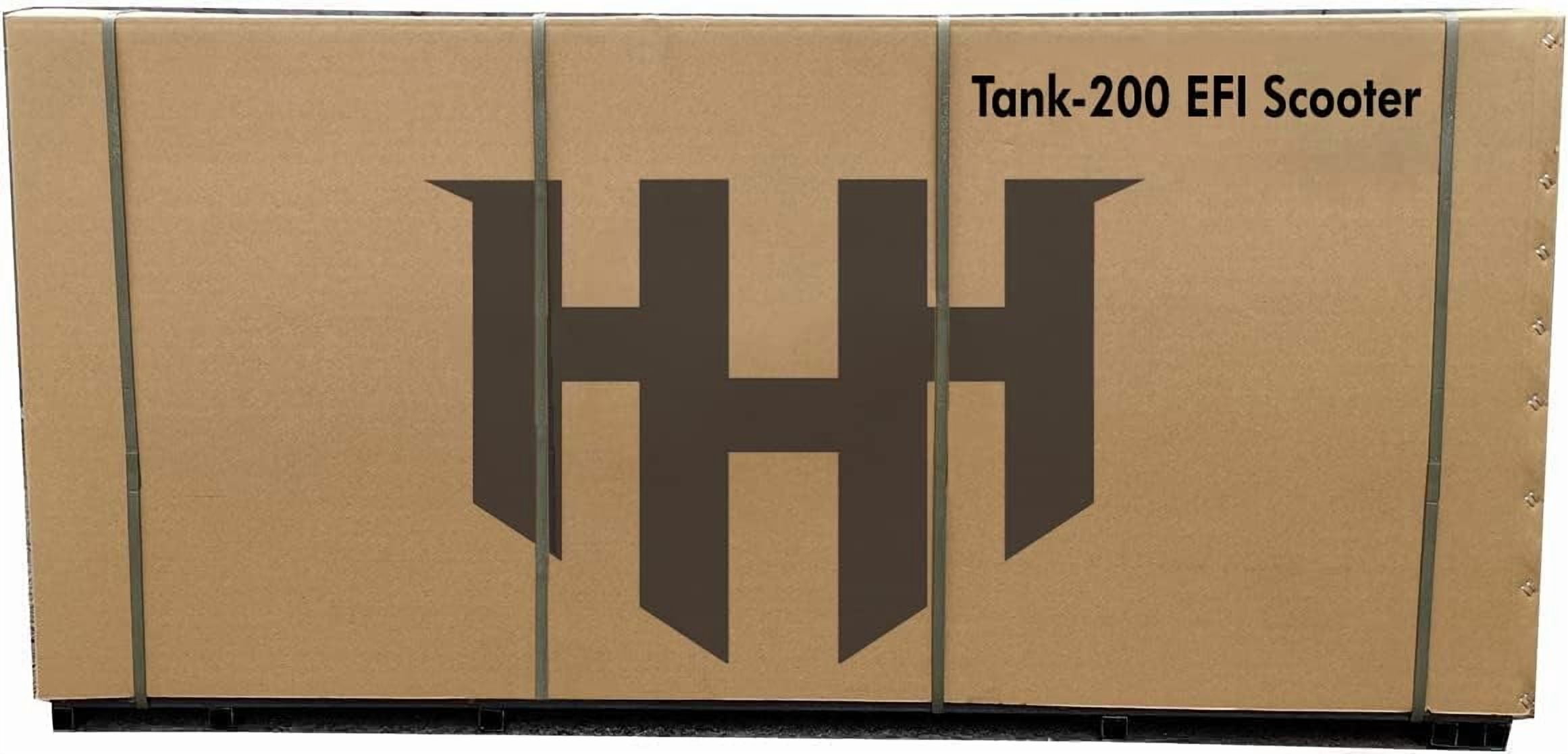 HHH Tank 200 King Kong Scooter New Limited Edition–EFI Fuel Injected with Digital LCD Speedometer Moped Motorcycle California Approved