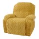 thumbnail image 1 of Sillón reclinable en liquidación con bolsillos, protector de silla de felpa lavable de doble tejido para perros y gatos, funda de sofá Chivas trenzada en jacquard grueso, color amarillo., 1 of 6
