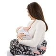 thumbnail image 4 of my brest friend original nursing posture pillow, black & white flowing fans, 4 of 6