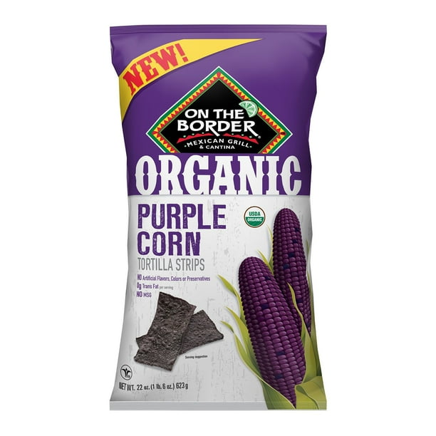 On The Border Purple Corn Tortilla Strips (22 oz.)