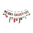 thumbnail image 2 of Adornos navideños, adornos para árboles de Navidad, banderas colgantes, luces de ambiente, diseño de escena de fiesta navideña, banderas colgantes, suministros de decoración navideña, decoraciones par, 2 of 6
