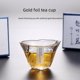 thumbnail image 1 of Taza de té de vidrio martillado hecha a mano de estilo japonés creativa, taza pequeña para sake de repollo, juego de té de kung fu transparente, vaso de té, 1 of 5