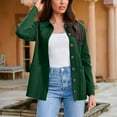 thumbnail image 1 of Puntoco Chaqueta Y Blusa De Manga Larga Con Botones Y Solapa De Color Liso Para Mujer, 1 of 6