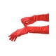 thumbnail image 4 of Guantes de ópera largos de satén brillante para mujer INSPIRE CHIC, con pliegues, de dedo completo, talla única, rojos, 4 of 6