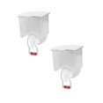 thumbnail image 1 of Oleegame 2PC Spice Dispenser Mini Kitchen Non - Nail Wall - Mounted Seasoning Box Non - T-race Paste Seasoning Box White, 1 of 2