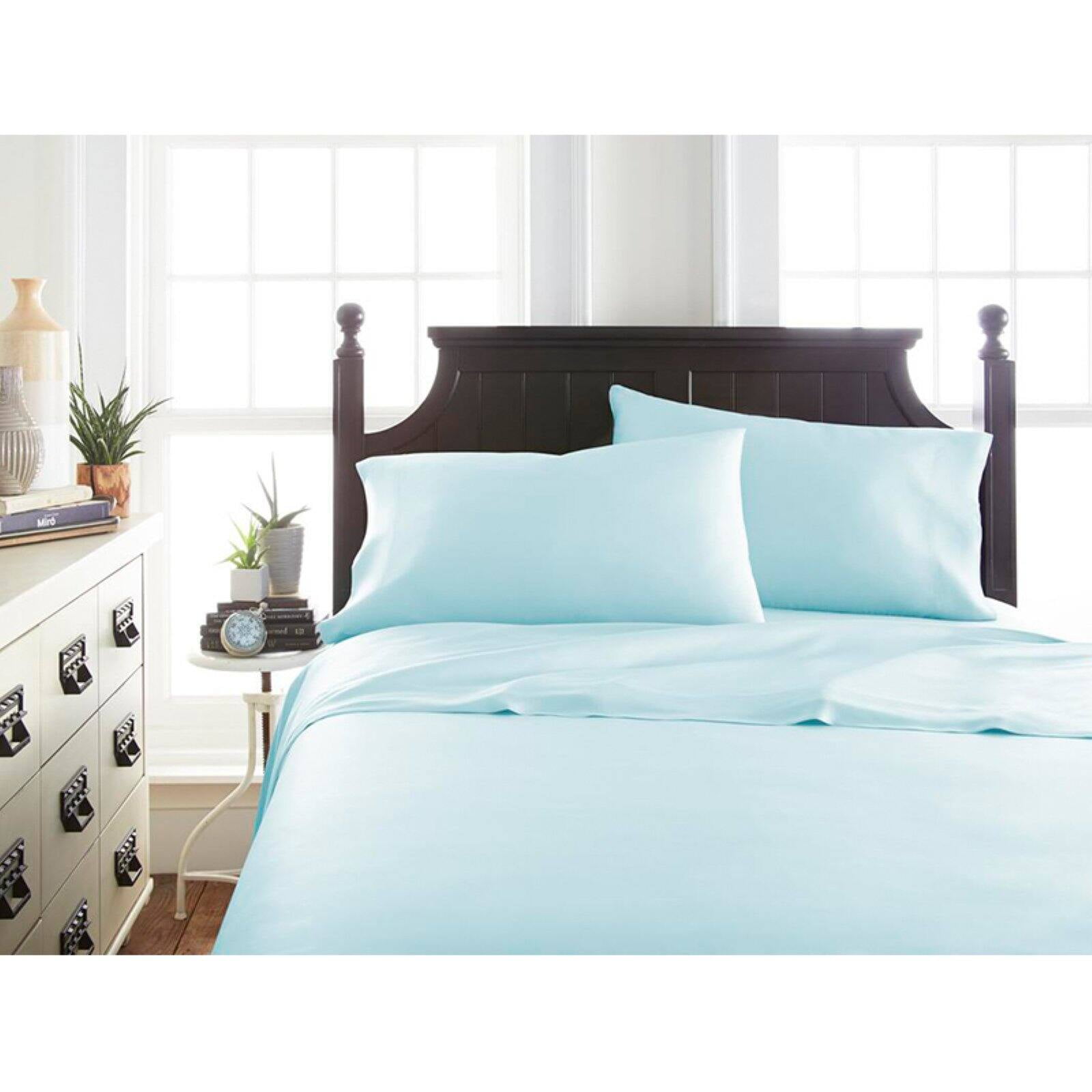 300 Thread Count Premium Rayon From Bamboo Luxury Solid Sheet Set by Noble Linens