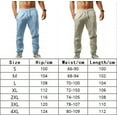 thumbnail image 3 of HLONK Mens Linen Trousers Cotton Harem Casual Pants Loose Baggy Drawstring Yoga Long, 3 of 5