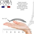 thumbnail image 6 of Camila Paris CP2317 French Hair Barrette Clip, Flexible Ponytail Holder No Metal Parts, Strong Hold Grip Hair Clips for Women, No Slip and Durable Styling Girls Hair Accessories, Made in France, 6 of 57