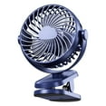 thumbnail image 2 of Ovzne Clip on Fan,Stroller Fan Personal Desktop Portable USB Rechargeable Battery Powered Small Fan for Office Dorm Bedroom Stroller Dormitory Desk Lamp Fan Blue, 2 of 7
