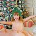 thumbnail image 4 of Ganfancp Christmas Holiday Peluche Tridimensional Originalidad Diadema Árbol de Navidad Diademas Accesorios para El Pelo Adornos de Dibujos Animados Rebajas Flash Deals 1* Cinta para El Pelo, 4 of 6