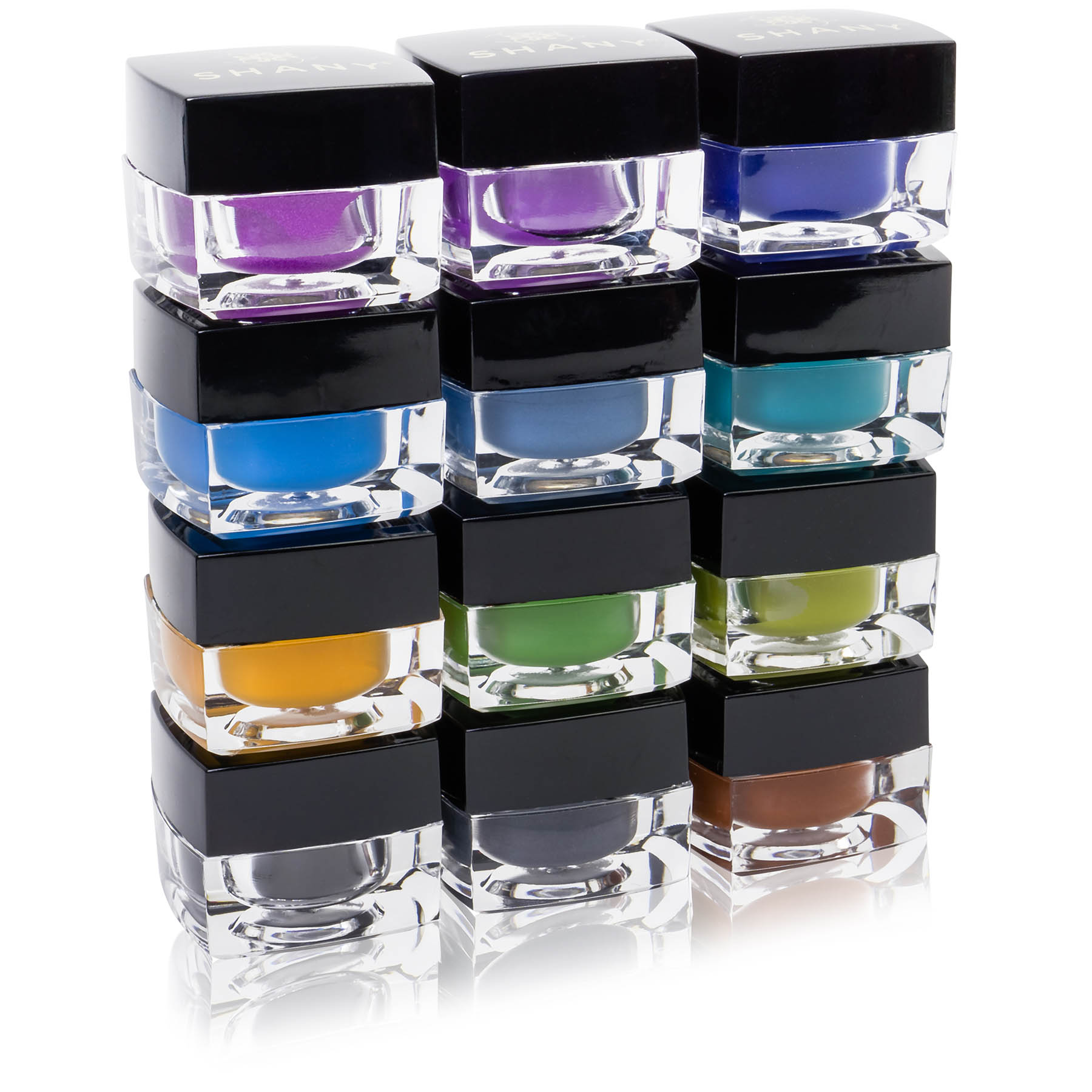 SHANY Smudge Proof Gel Eyeliner Set Set of 12 Colors Masquerade