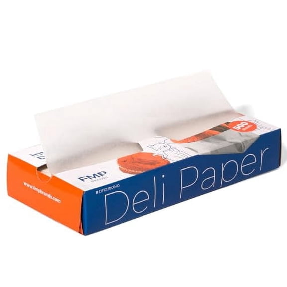 Fit Meal Prep [500 Pack] 12 x 10.75" Wax Paper Sheets for Food, Interfolded Precut Deli Pop Up Grease-Proof Sandwich Paper Wraps, Waterproof for Lunch, Food Basket, Microwave Cover, BBQ