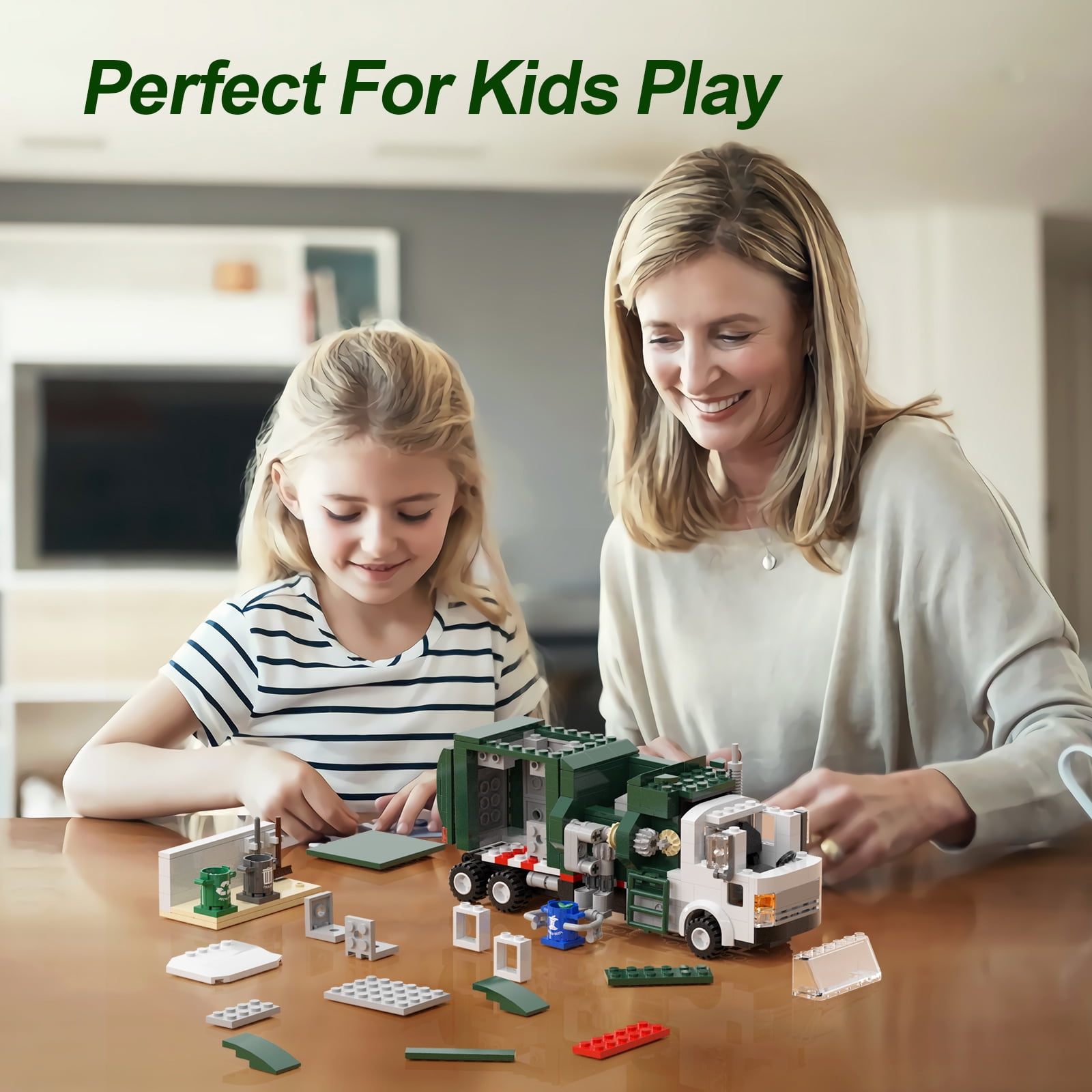 Kids Concept Garbage Truck - Grey