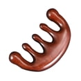 thumbnail image 4 of Peine de masaje para el cabello de palisandro, peine de acupuntura con cabeza esférica de cinco dedos, esqueleto de dientes anchos, cabello de madera real para masaje de cuero cabelludo y spa de cabez, 4 of 4