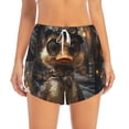 thumbnail image 2 of Balery Vintage Gentleman Duck Pantalones cortos deportivos para mujer con forro y dos bolsillos, elásticos, para entrenamiento, gimnasio, yoga-XX-Large, 2 of 7