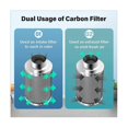 thumbnail image 4 of 4 Inch Air Carbon Filter Odor Control, Reversible Flange, Pre-Filter Included, Smelliness Scrubber for Grow Tent Rooms, 4 of 5