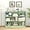 Green, variant on 8 Cubes Organizer Bookcase, 3-Tier Open Bookshelf, Horizontal Storage Cabinet with Anti-Tilt Device, Floor Standing Wooden Book Display Shelves for Bedroom, Classroom, Office (Grey)