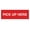 Ivory/Dark Brown, variant on Signs ByLITA Basic Pick Up Here Sign (Red) - Small