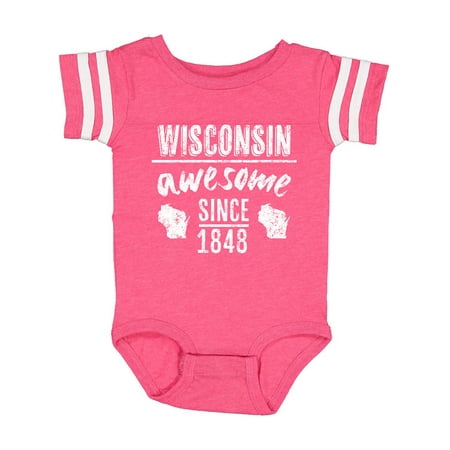 

Inktastic Wisconsin Awesome Since 1848 Gift Baby Boy or Baby Girl Bodysuit