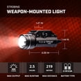 thumbnail image 4 of Linterna para armas Streamlight TLR‑1s 300LM con luz estroboscópica negra, 4 of 6