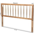 thumbnail image 6 of Baxton Studio Valin Contemporary/Modern Back Support Rubberwood Headboard, Full, Ash Walnut, 6 of 8