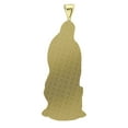 thumbnail image 2 of Diamond-Cut Lady Guadalupe Virgin Mary Unisex Adult Pendant 10K Two-Tone Gold, 9.76 Gr Goldum NYC, 2 of 3