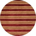 thumbnail image 1 of Ahgly Company Indoor Round Abstract Orange Abstract Area Rugs, 7' Round, 1 of 6