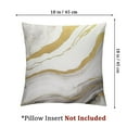 thumbnail image 4 of Acheng  Grey Gold Marble Throw Pillow Covers Modern Abstract Marble Texture Decorative Pillows Case Soft Cushion Covers for Couch Sofa Bed Home Decor Set of 2 18x18in, 4 of 7