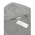 thumbnail image 4 of COOFANDY Long Hooded Cardigan Ruffle Shawl Collar Open Front Lightweight Drape Cape Overcoat with Pockets, 4 of 6