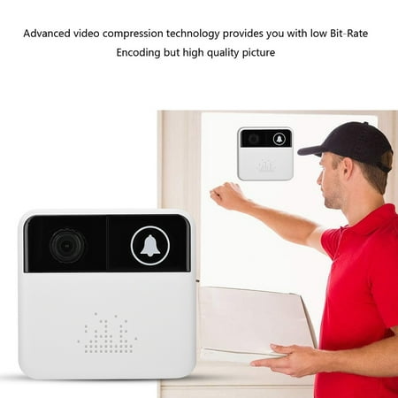 High-definition Wireless WIFI Two-way Audio Visual Doorbell APP Control for IOS/ Android ,visual doorbell,Wireless (Best Audio News App Android)