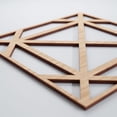 thumbnail image 4 of Ekena Millwork 15 3/8"W x 15 3/8"H x 3/8"T Medium Buxton Decorative Fretwork Wood Wall Panels, Alder, 4 of 8