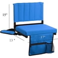 thumbnail image 2 of CozyBox 1-Pack of Stadium Seat for Bleachers with Padded Cushion Foldable Stadium Chairs with Strap and Cup Holder, 2 of 4