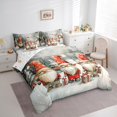 thumbnail image 3 of Castle Fairy Cute Gnome 7Pcs Bedding Comforter Set for Kids Children Boys Girls,Christmas Snowflake Queen Bedding Sets Super Cozy,Xmas Festival Theme Queen Sheet Sets,Super Cozy Room Decor, 3 of 8