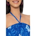 thumbnail image 5 of HAPPY BAY Women's Beach Vacation Summer Holiday Short Tube Top Stretchy Ruched Evening Dress Strapless Dresses for Women L-XL Blue Floral, 5 of 8