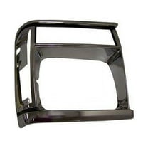 Crown Automotive 55034079 CAS55034079 HEADLAMP BEZEL (BLACK/CHROME - LEFT) Fits select: 1991-1996 JEEP CHEROKEE, 1991-1992 JEEP COMANCHE