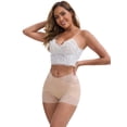 thumbnail image 4 of DARING DIVA Women's Lace Seamless Tummy Control Hip Lifting Panties S Apricot, 4 of 6